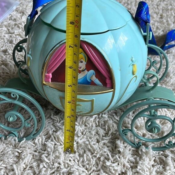 Disney Parks Cinderella's Carriage Popcorn Bucket Disney Souvenir With Strap - Picture 16 of 16